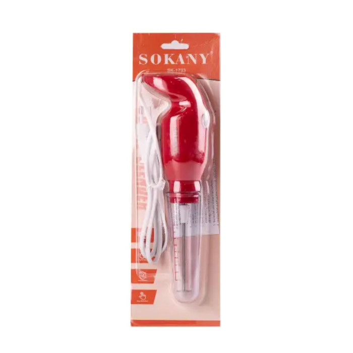 Капучинатор Sokany ручний 25W Червоний SK-1733