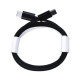 Кабель для зарядження USB-С шнур 2м чорний UR522