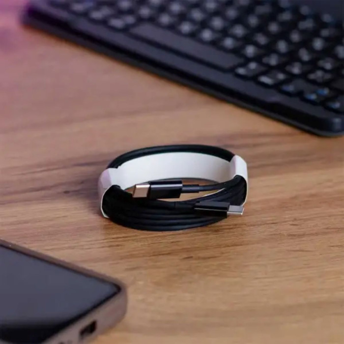 Кабель для зарядження USB-С шнур 2м чорний UR522