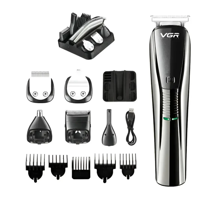 Машинка для стрижки VGR акумуляторна срібло HP-V-029