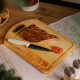Обробна дерев'яна дошка прямокутна 25×35 см ясен C16W250350