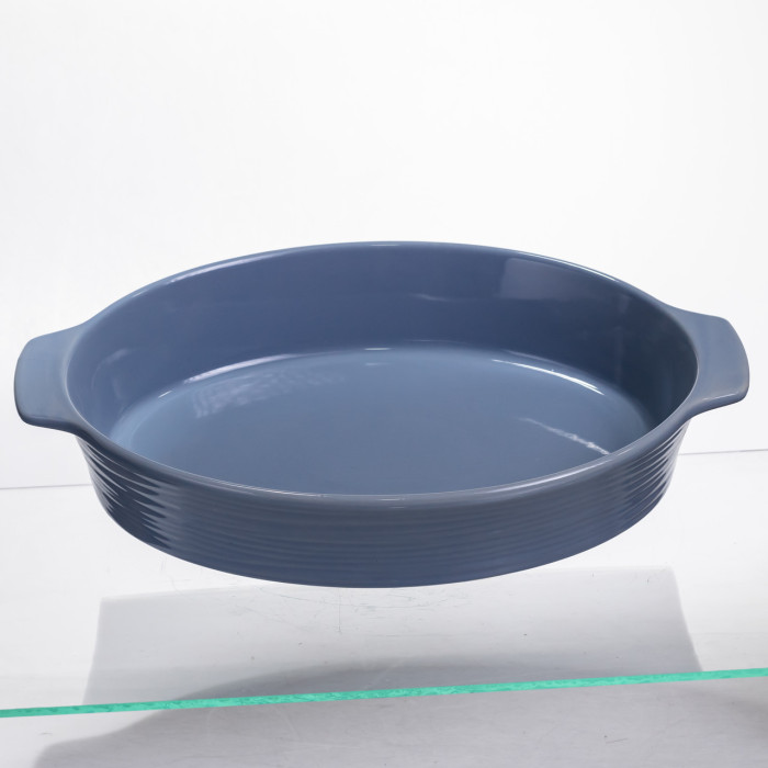Форма для запікання овальна 36×22,5×7  2 літри Блакитна S1288