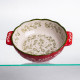 Форма для запікання Vintage 500 мл кругла з ручками Червона HM04-05