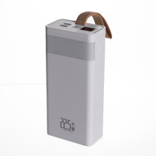 Повербанк 30000 mAh зі швидким заряджанням і ліхтариком 22.5 Вт powerbank заряджання для телефона ґаджетів Білий HP-N50