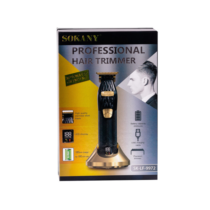Тример для стрижки Sokany з LED дисплеєм SKLF9972