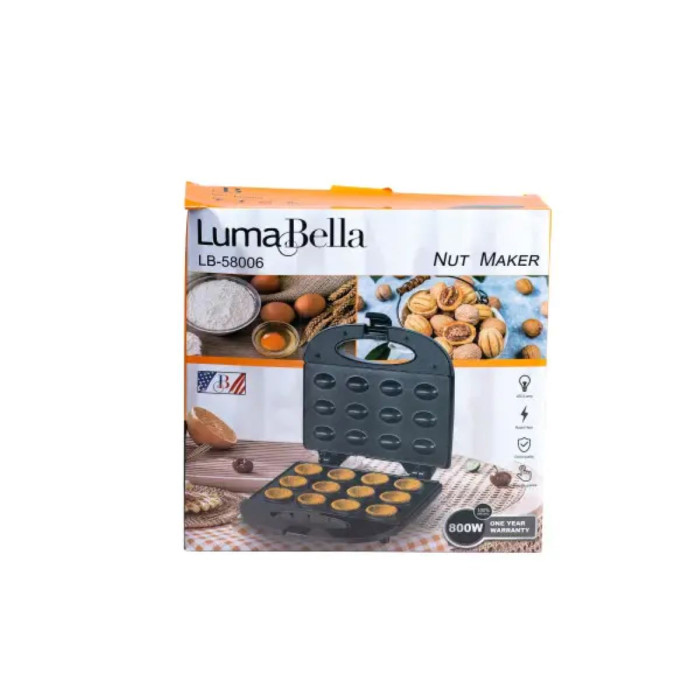 Електрогорішниця Luma Bella LB58006 з антипригарним покриттям 800W