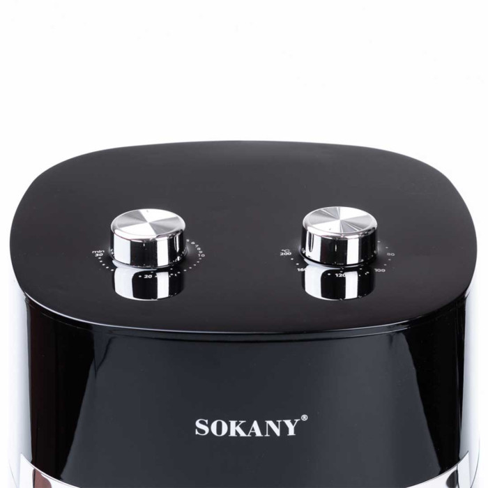Аерогриль-фрітюрниця SOKANY 6.5 літрів 1500 Вт, чорна SK10024