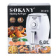 Аерофритюрниця Sokany на 5 літрів, 1500 Вт біла SK-3010