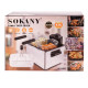 Фритюрниця Sokany WJ801 електрична на 5 літрів, професійна