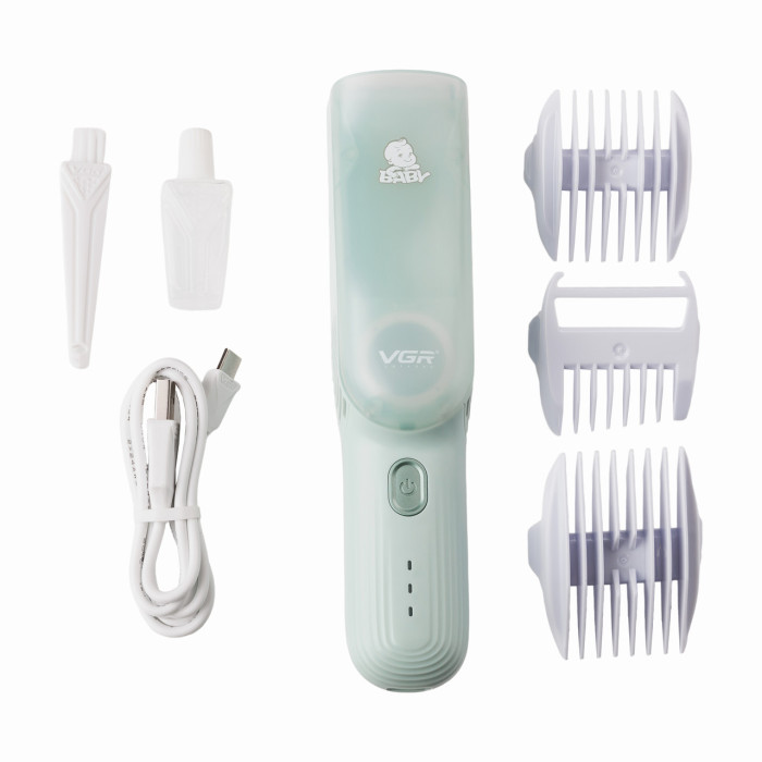 Дитяча машинка для стрижки з насадками акумуляторна безшумна VGR HP-V-155