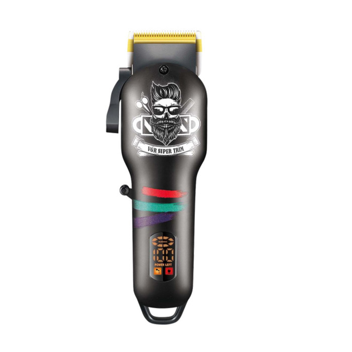 Тример для бороди і волосся VGR V-699B акумуляторний USB зарядка білий