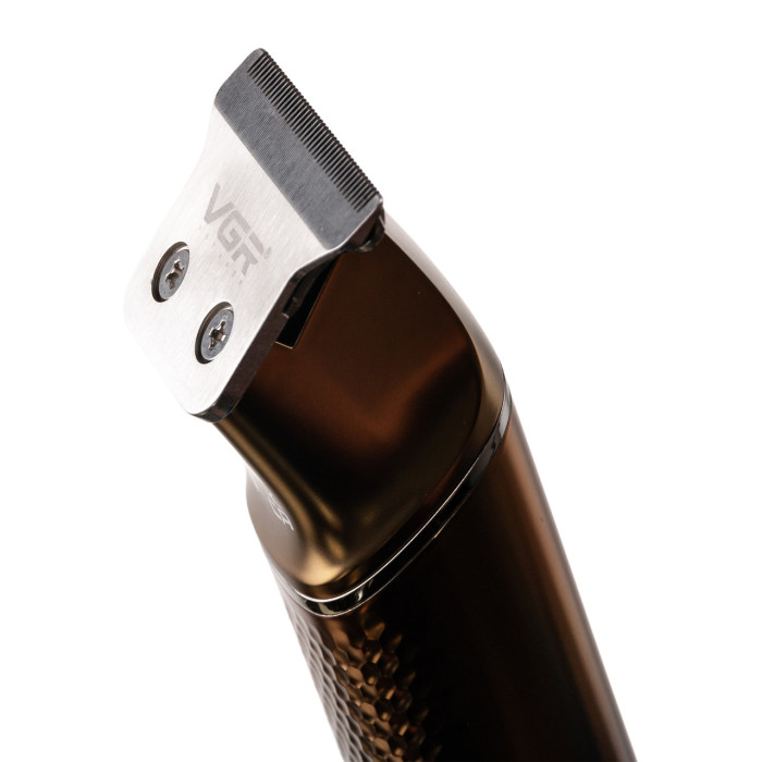 Тример для стрижки VGR з насадками та USB, золото HP-V-986